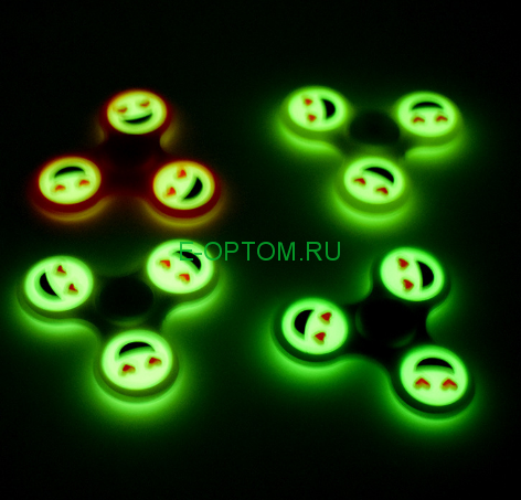 Неоновый спиннер Смайлик