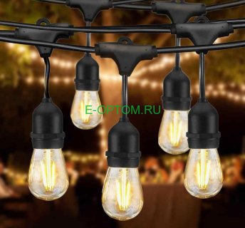 Гирлянда уличная в стиле лофт 20 LED 10M Гирлянда уличная в стиле лофт 20 LED 10M