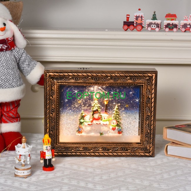 Новогодняя светодиодная рамка