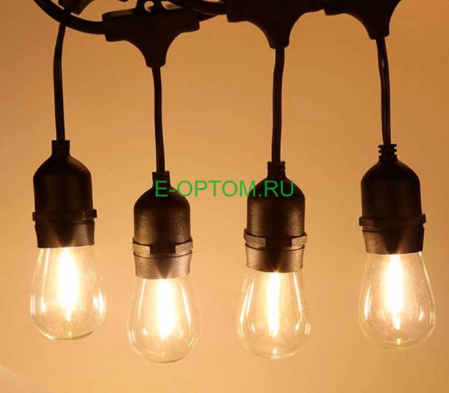 Гирлянда уличная в стиле лофт 10 LED 5M Гирлянда уличная в стиле лофт 10 LED 5M