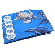 Шторы для ванной с рисунком, 170х180 см