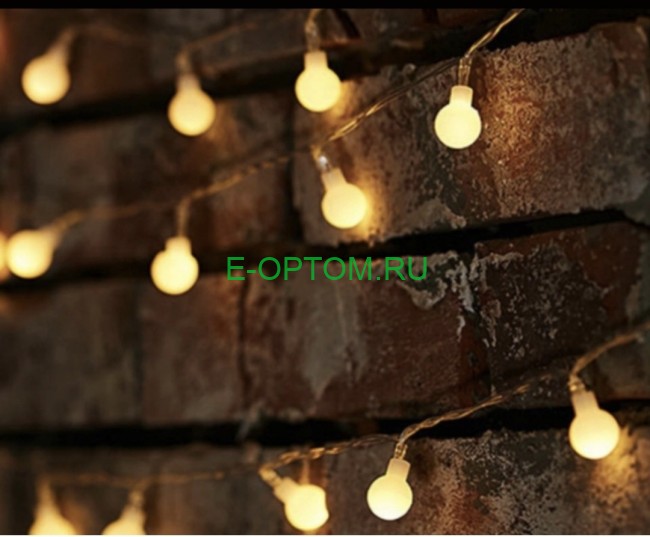 Гирлянда "Матовые шарики" 10m, 40L Гирлянда "Матовые шарики" 10m, 40L