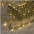 Украшение новогоднее "Светящийся светодиодный олень с санями" (Золотой)