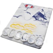 Шторы для ванной однотонные, 180х180 см, ПВХ