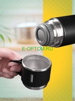 Противоударный термос с крышкой-кружкой 500 ml