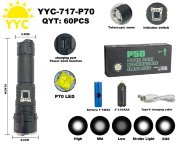 Светодиодный  фонарик YYC-717-P70 Светодиодный  фонарик YYC-717-P70