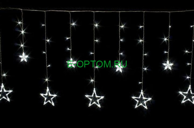 Гирлянда светодиодная занавес "Звëзды"
