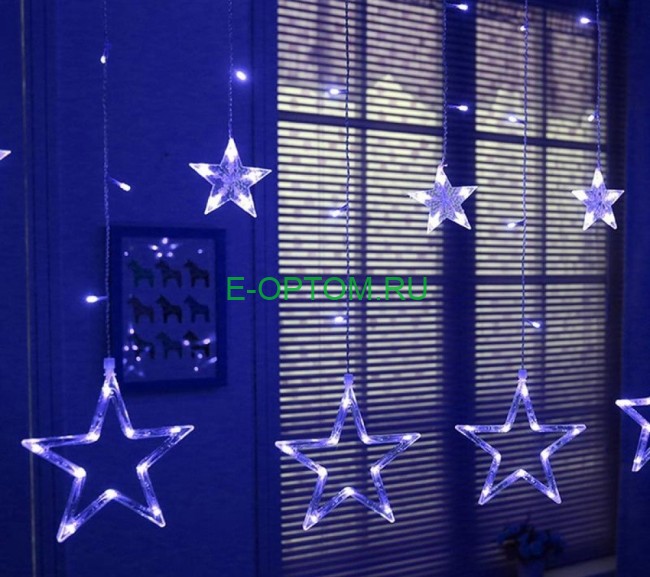 Гирлянда светодиодная занавес "Звëзды"