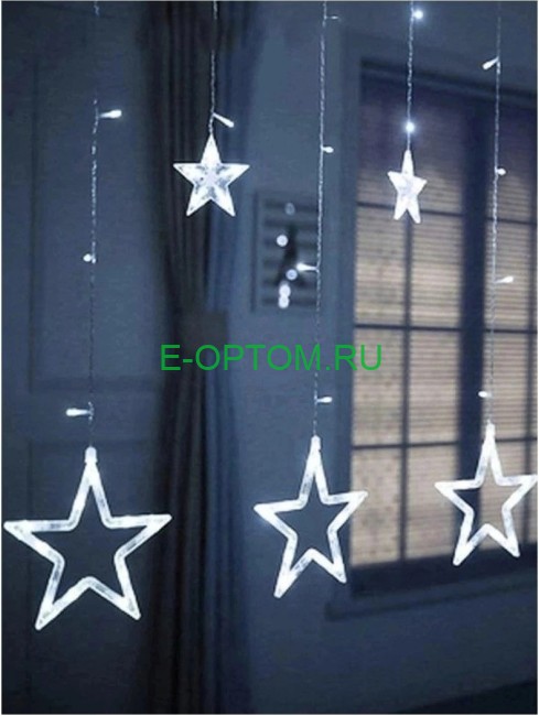 Гирлянда светодиодная занавес "Звëзды"