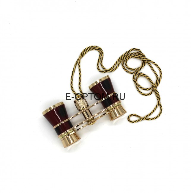 Бинокль театральный в золотистой оправе CBT-001