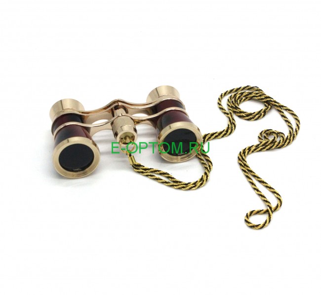 Бинокль театральный в золотистой оправе CBT-001