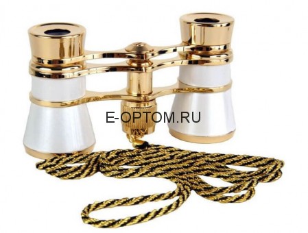 Бинокль театральный в золотистой оправе CBT-001