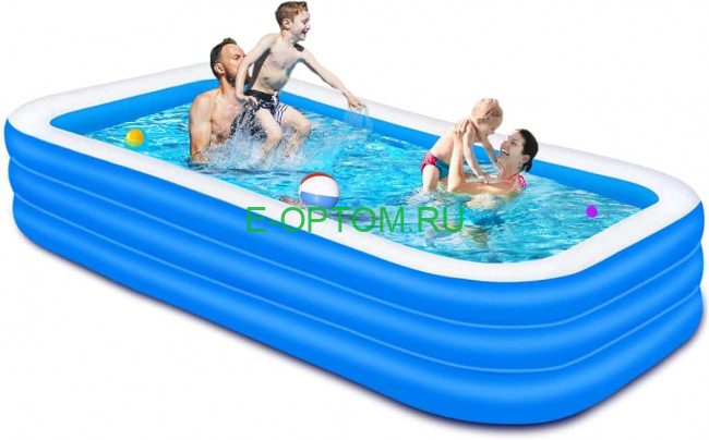 Надувной детский бассейн (прямоугольный)