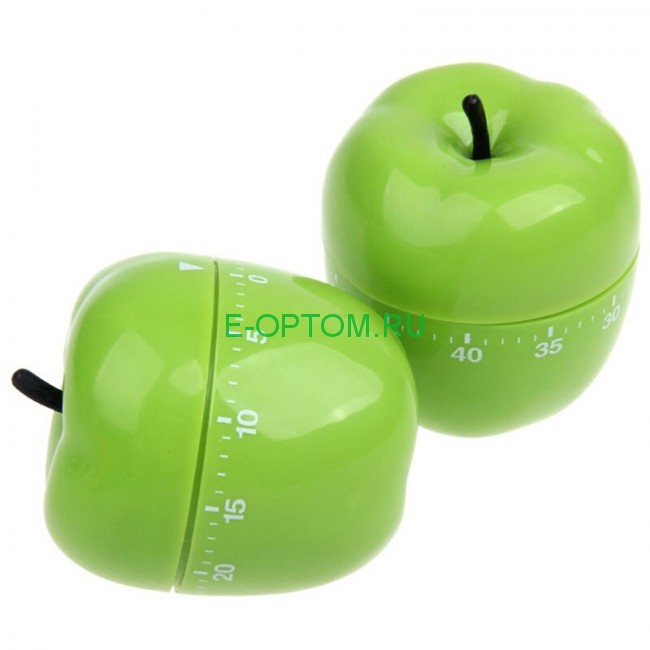 Механический таймер «Яблоко» зеленый Механический таймер «Яблоко» зеленый