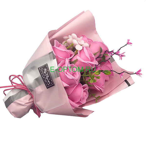 Букет из искусственных цветов «Розовые розы»