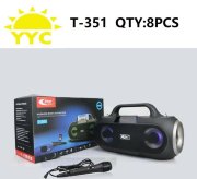 Портативная bluetooth колонка T-351 Портативная bluetooth колонка T-351
