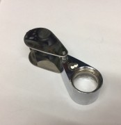 Лупа складная с подсветкой металл d=21 мм Лупа складная с подсветкой металл d=21 мм