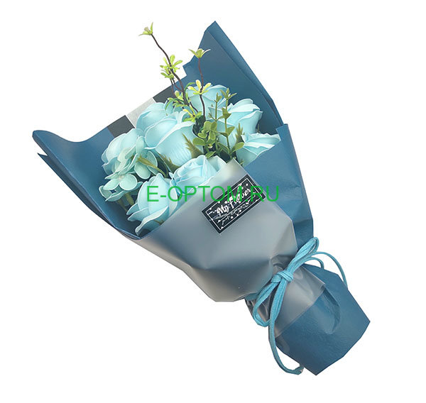 Букет из искусственных цветов «Голубые розы»