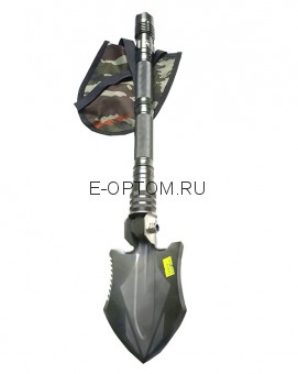 Лопата с фонариком телескопическая походная G202