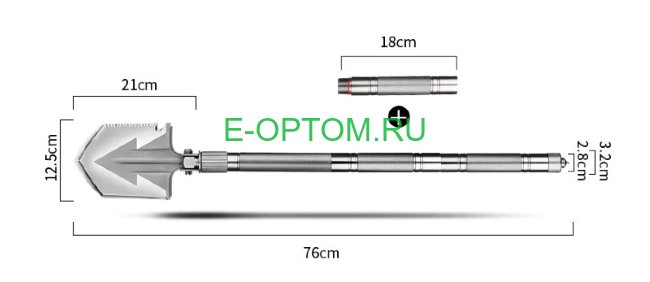 Лопата телескопическая походная C204 Лопата телескопическая походная C204