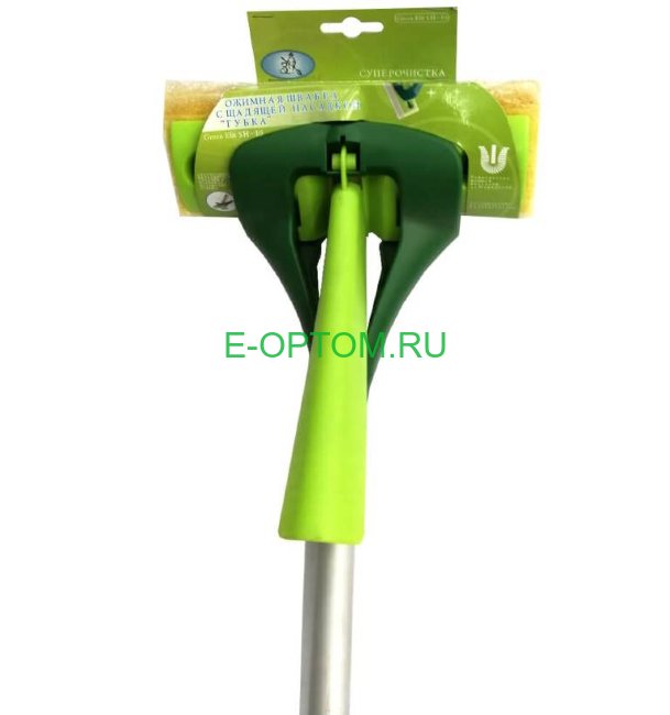 Швабра Губка с отжимом бабочка, прямая ручка Швабра Губка с отжимом бабочка, прямая ручка