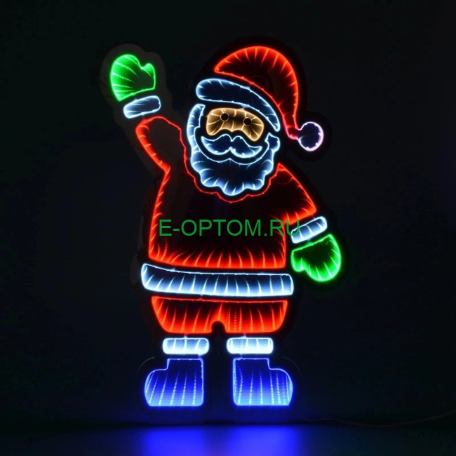 Новогодний светильник "Дед Мороз"