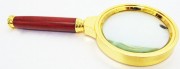 Лупа с деревянной ручкой с  5-ти  кратным увеличением d=60mm