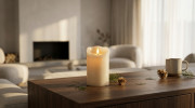Свеча оплавленная диодная (имитация огня) 