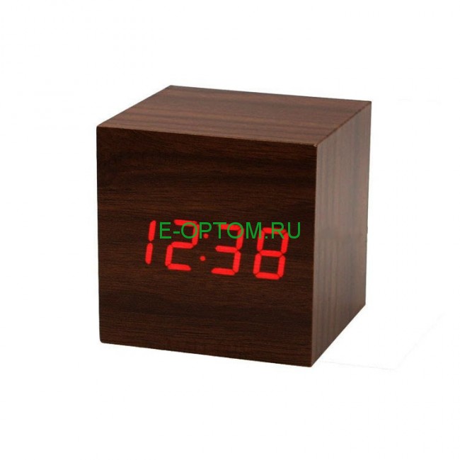 Часы электронные в деревяном корпусе vst-869