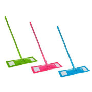 Швабра Микрофибра ручка Цветная телескопическая 129x40 см (стандартная)