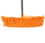 Швабра Макароны телескопическая ручка, насадка из микрофибры, 127 x 40 см
