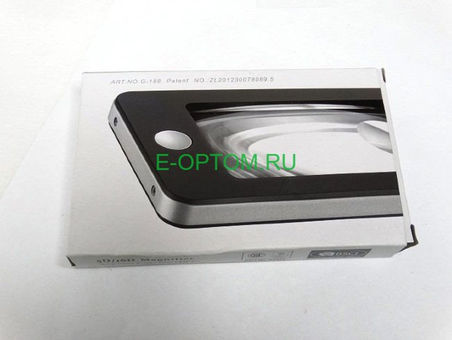 Лупа с подсветкой (Айфон) в кожаном чехле 5х, 75х43 мм, 16х d=23 мм черная Лупа с подсветкой (Айфон) в кожаном чехле 5х, 75х43 мм, 16х d=23 мм черная