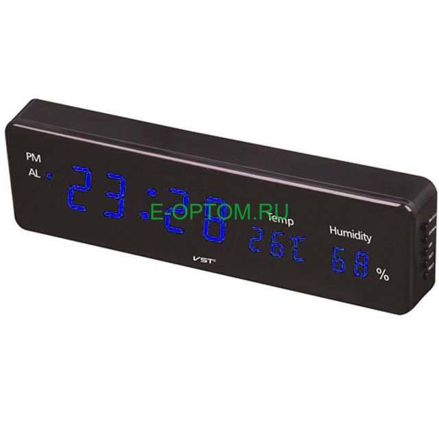 Часы электронные настенные (часы,термометр) vst 805-s-5