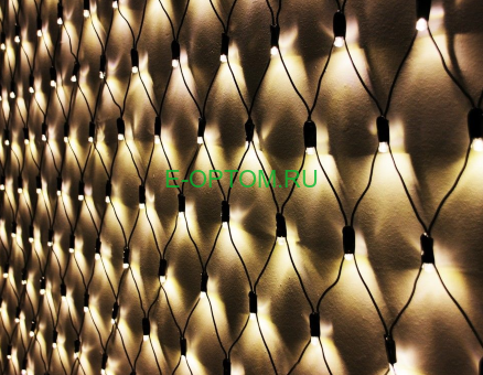 Светодиодная гирлянда "Сетка" тёплый белый свет Светодиодная гирлянда "Сетка" тёплый белый свет