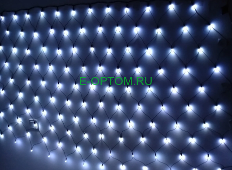 Светодиодная гирлянда "Сетка" холодный белый свет Светодиодная гирлянда "Сетка" холодный белый свет