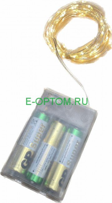 Гирлянда светодиодная на батарейках 100led (10м) Гирлянда светодиодная на батарейках 100led (10м)