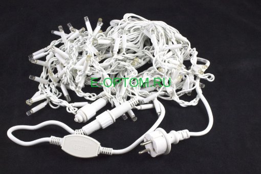 Гирлянда уличная 10м белый/черный провод Гирлянда уличная 10м белый/черный провод