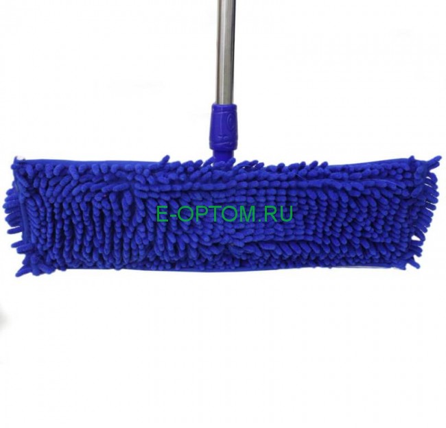 Швабра на пружине Макароны широкая, телескопическая ручка 127х55 см