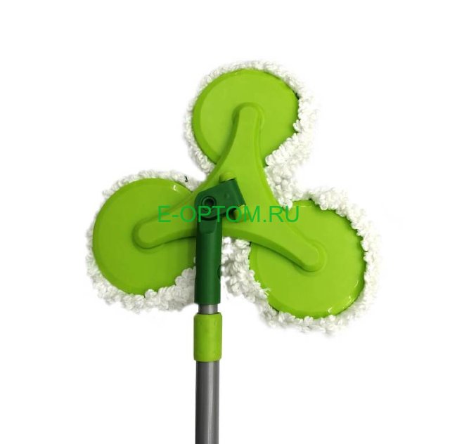 Швабра Микрофибра тройная для труднодоступых мест, насадки на липучке, телескопическая ручка Швабра Микрофибра тройная для труднодоступых мест, насадки на липучке, телескопическая ручка