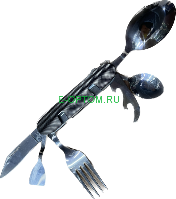 Мультитул складной нож штопор открывашка вилка ложка