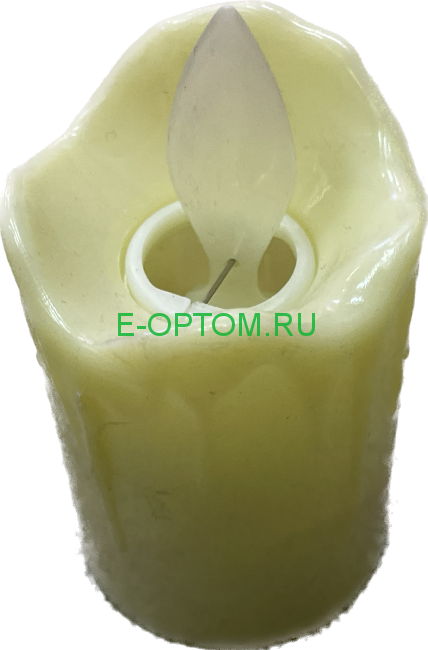 Новогодняя свеча с имитацией огня