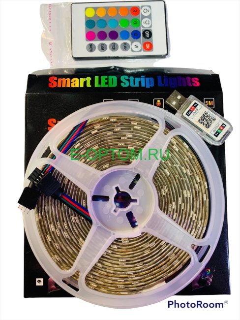 Светодиодная LED лента 5м на Bluetooth