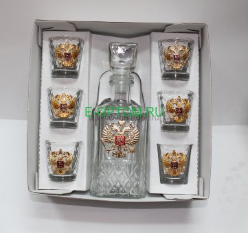 Подарочный набор с графином "Россия"