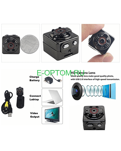 Мини камера Sq8 mini dv 1080p full hd