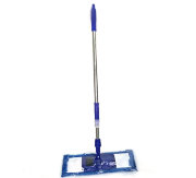 Швабра Макароны широкая, телескопическая ручка 129х45 см
