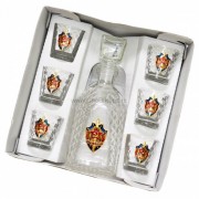 Подарочный набор с графином "КГБ СССР" Подарочный набор с графином "КГБ СССР"