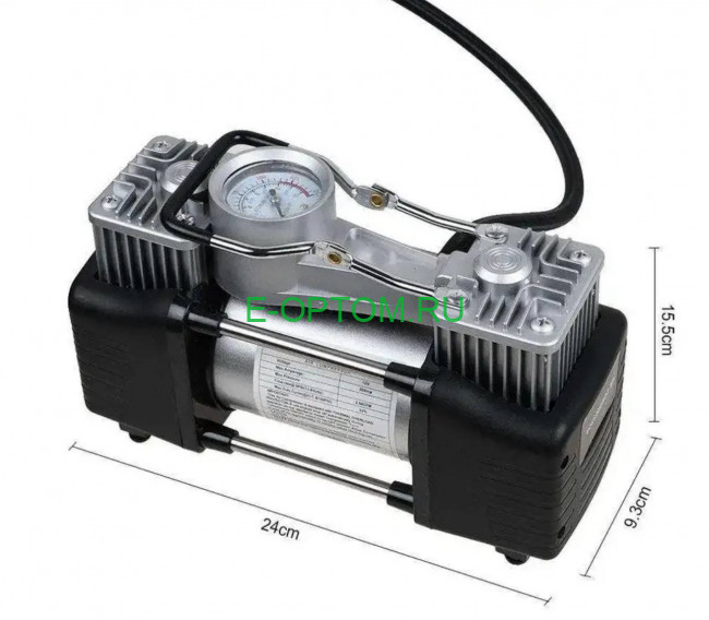 Компрессор автомобильный двухпоршневый