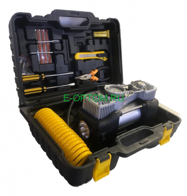 Компрессор автомобильный двухпоршневый