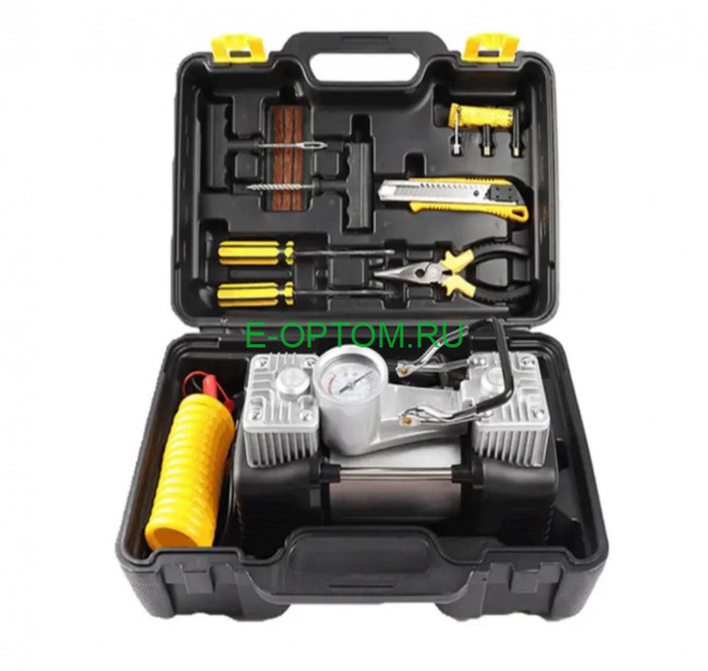 Компрессор автомобильный двухпоршневый