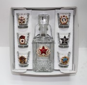 Подарочный набор с графином "Советская Армия"